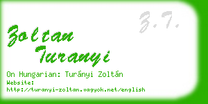 zoltan turanyi business card
