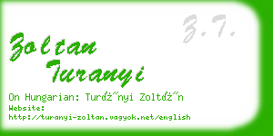 zoltan turanyi business card